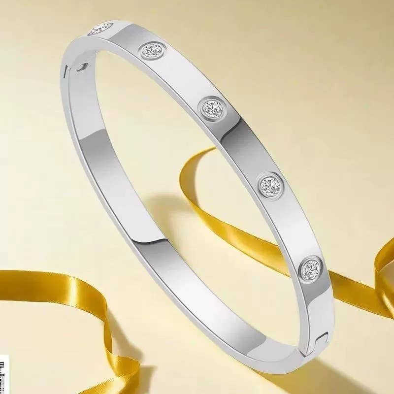 18K Waterproof Stainless Steel Bangle