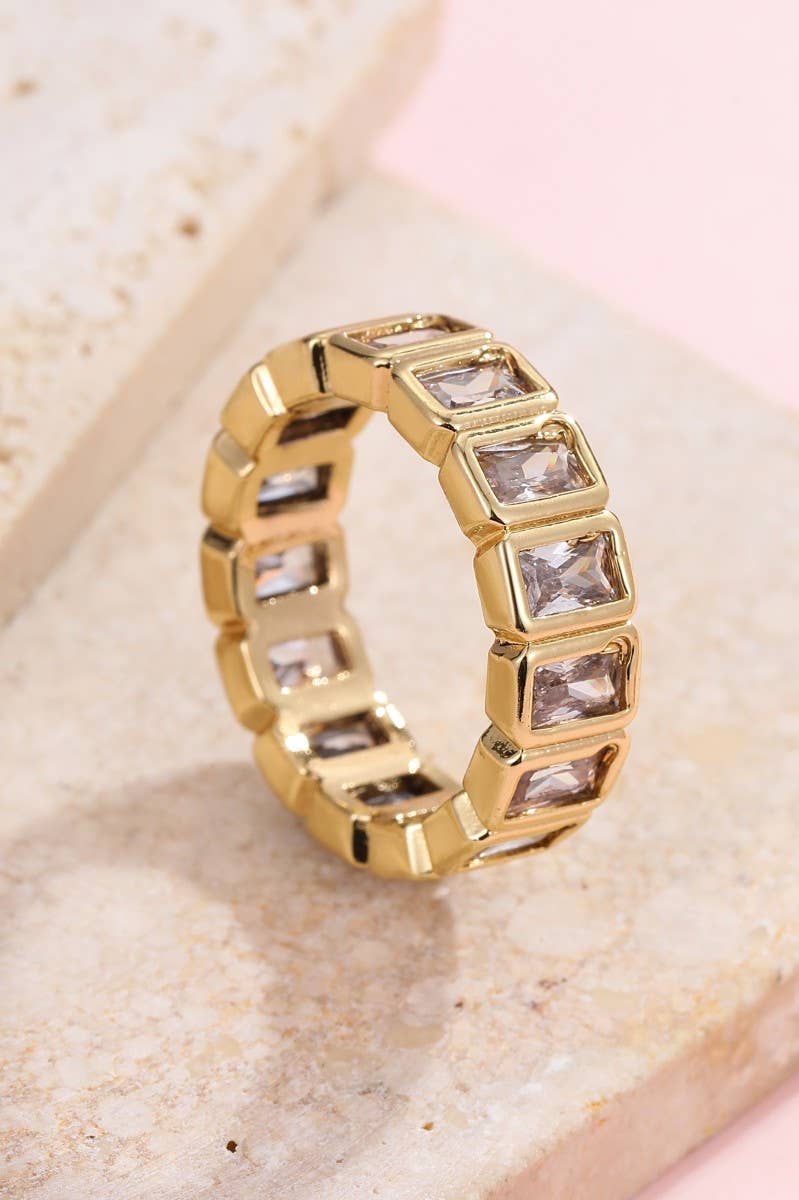 Gold Rhinestone Ring