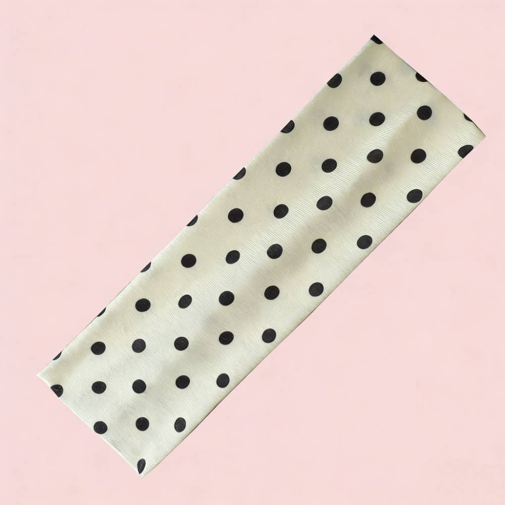 Red Gingham & Black Polka Dot Headband 2-pc Set