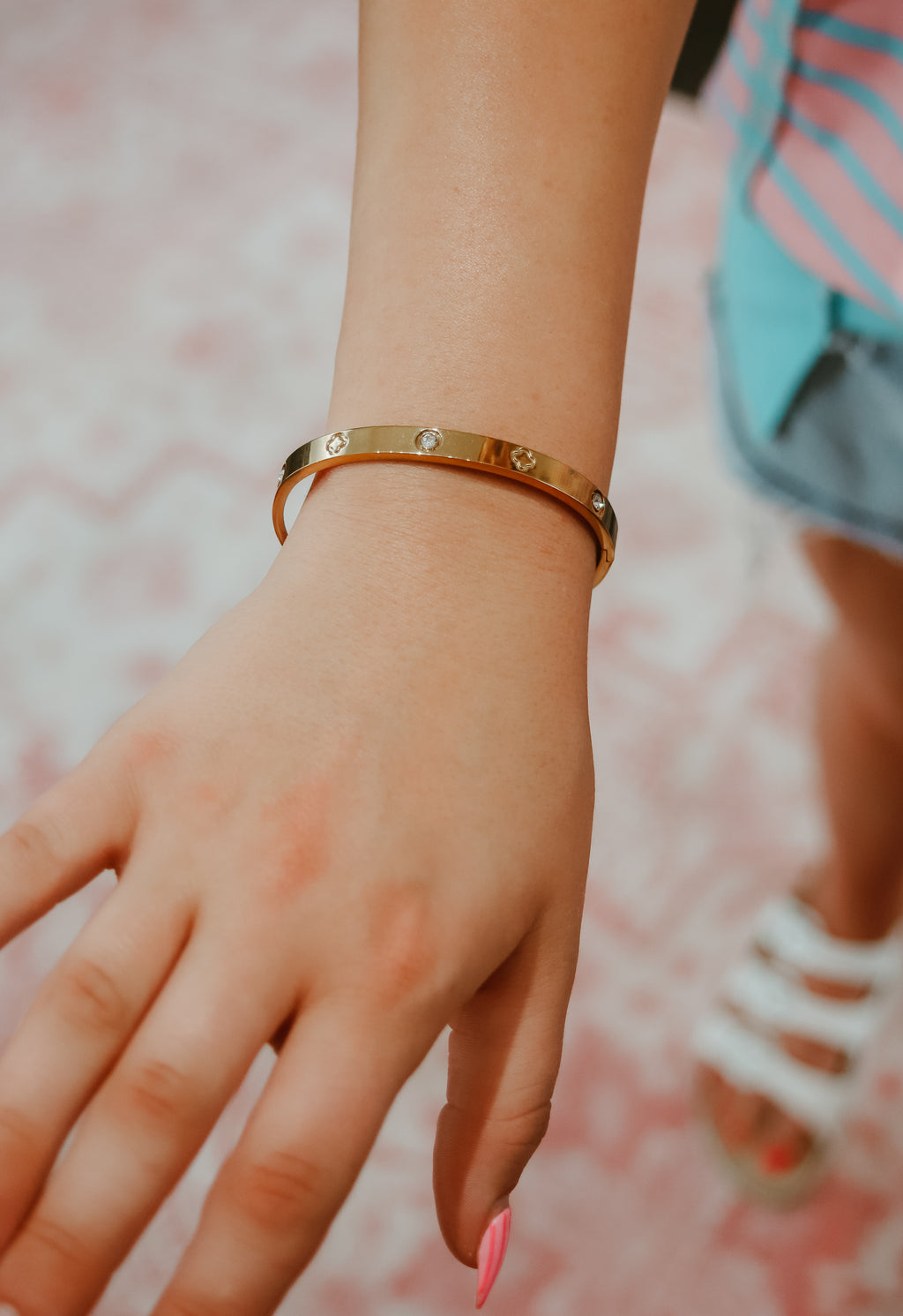 18K Waterproof Stainless Steel Bangle