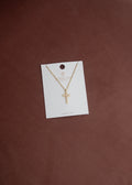 18K Gold Cross Necklace