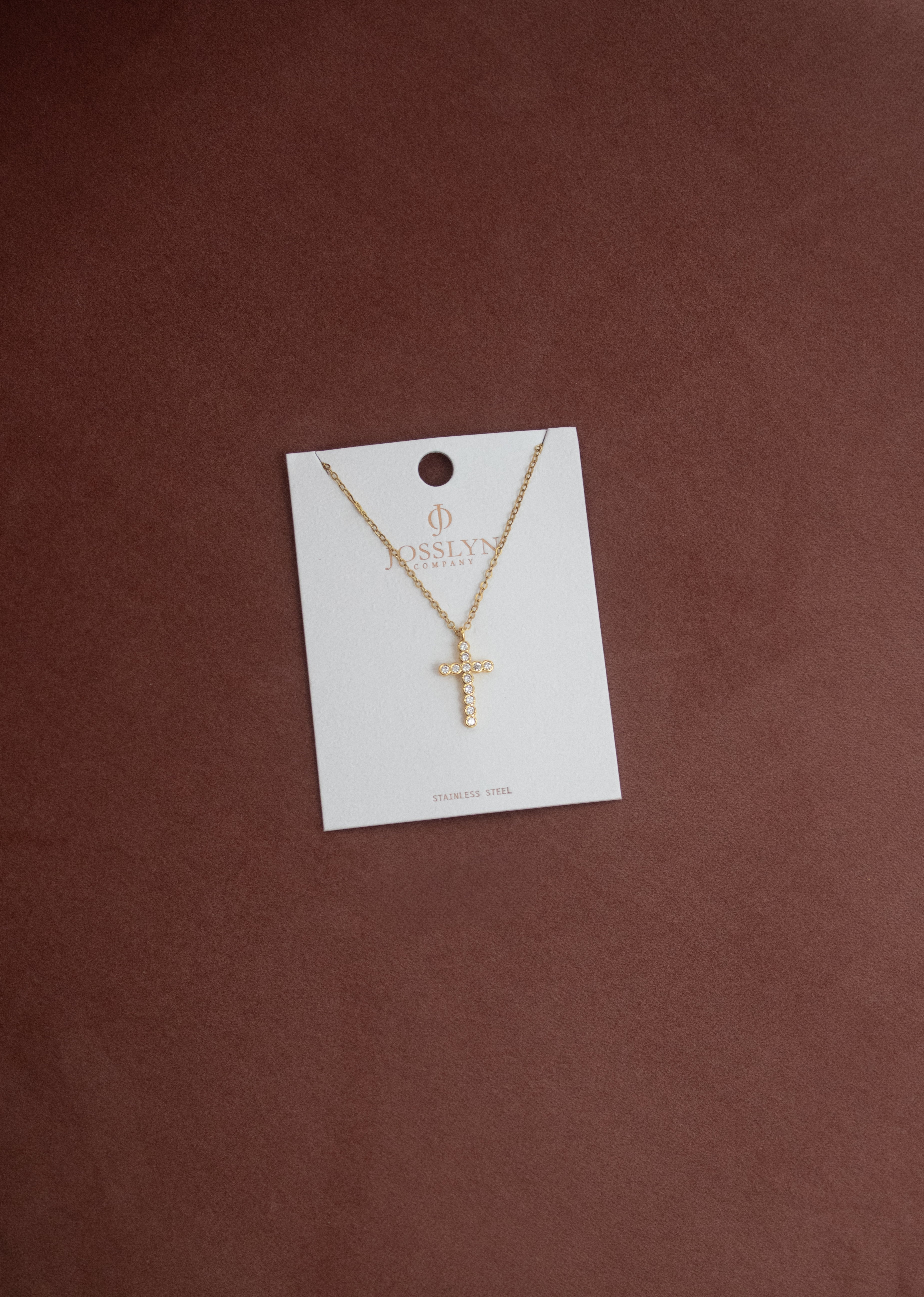 18K Gold Cross Necklace