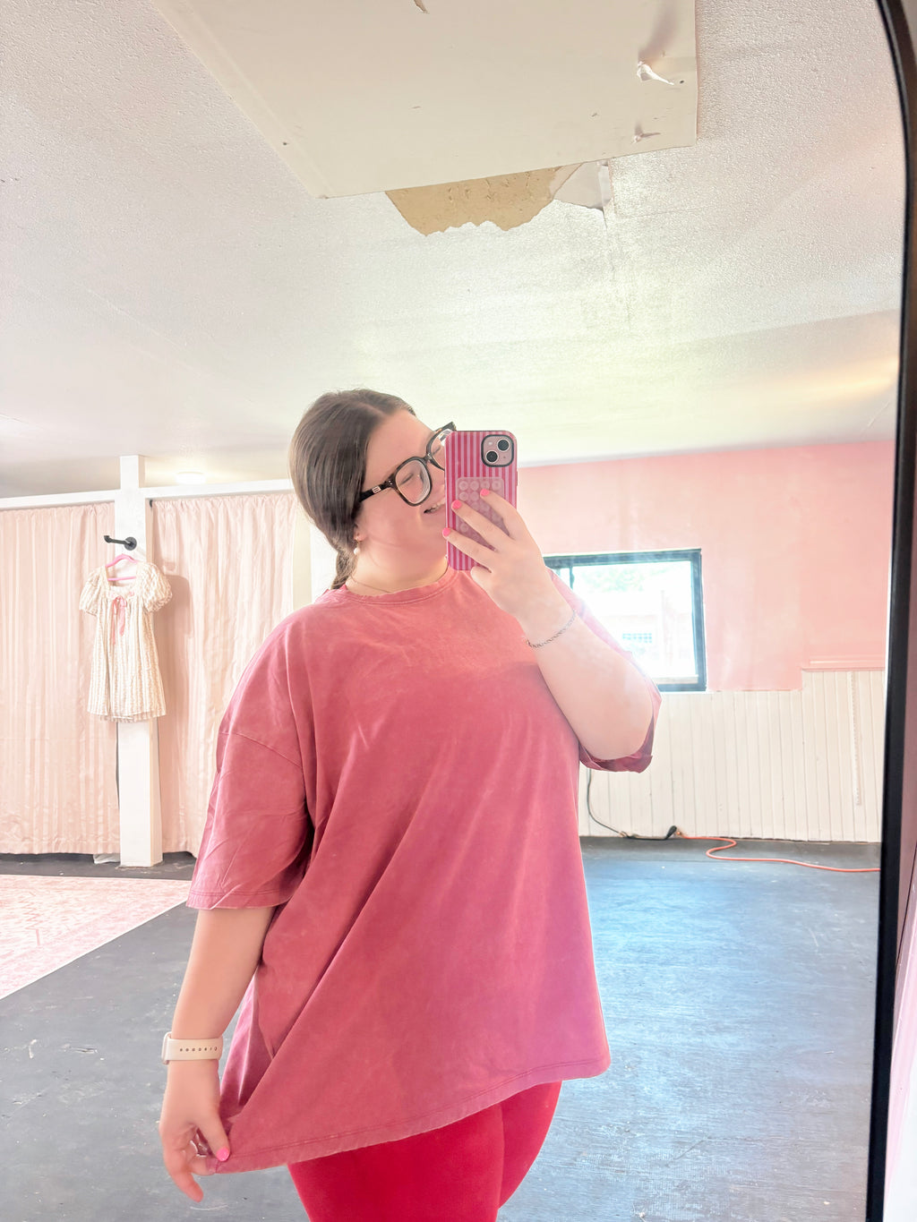 Acid Wash Cotton Oversized Tee Zenana