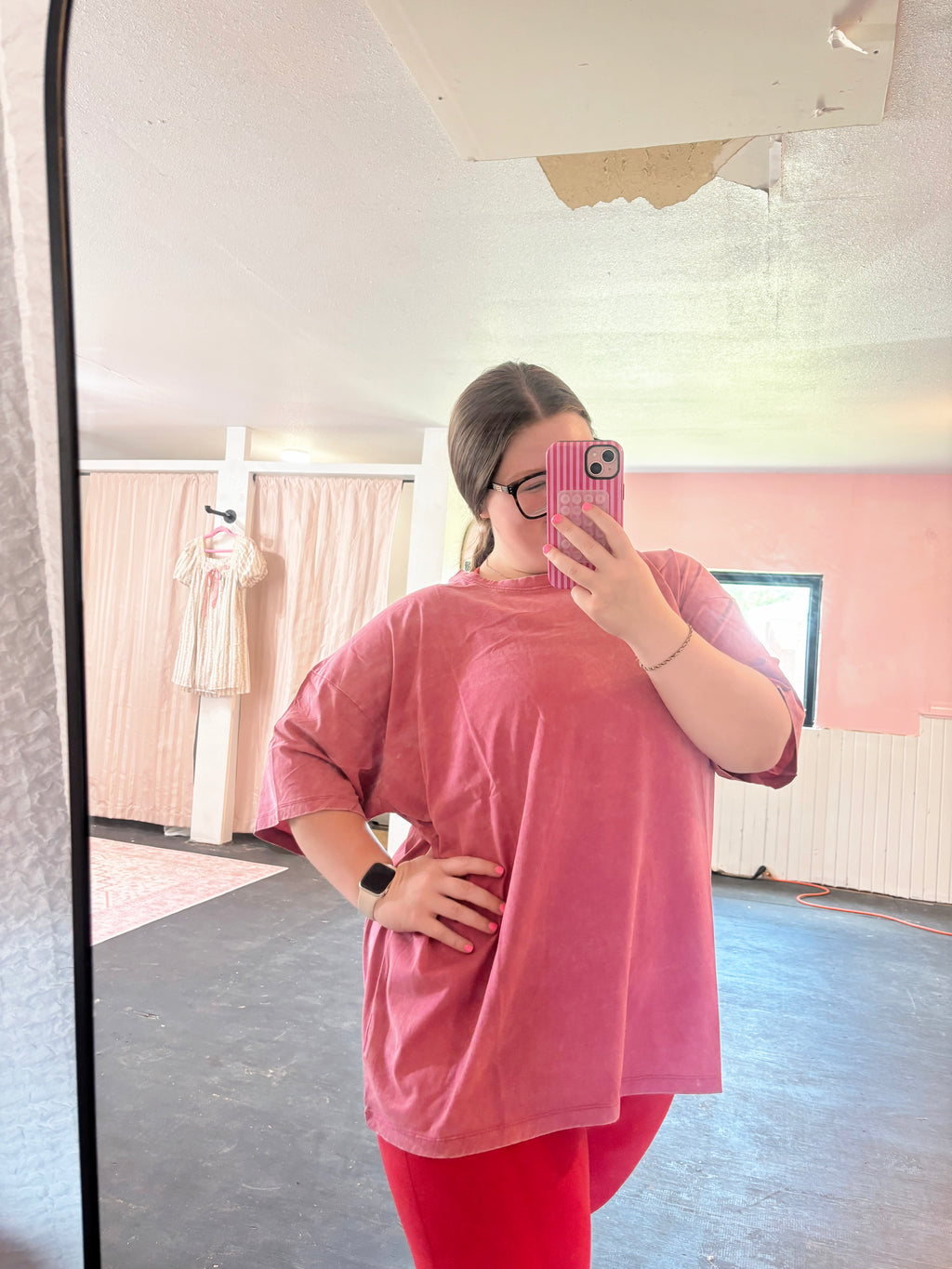 Acid Wash Cotton Oversized Tee Zenana