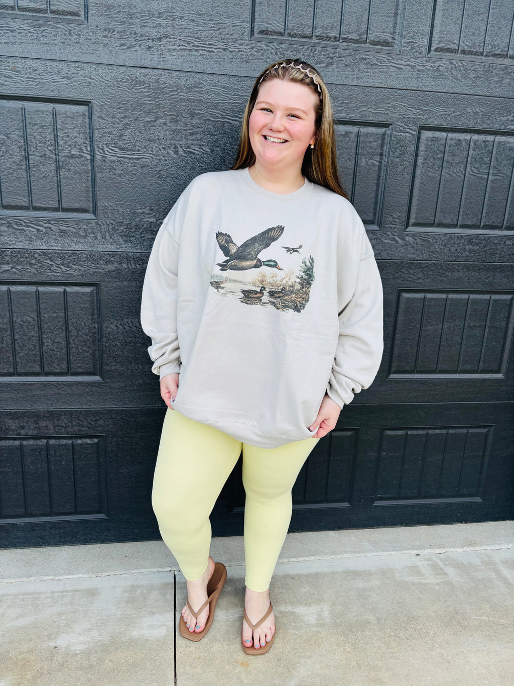 Flying Ducks Cream Sweatshirt