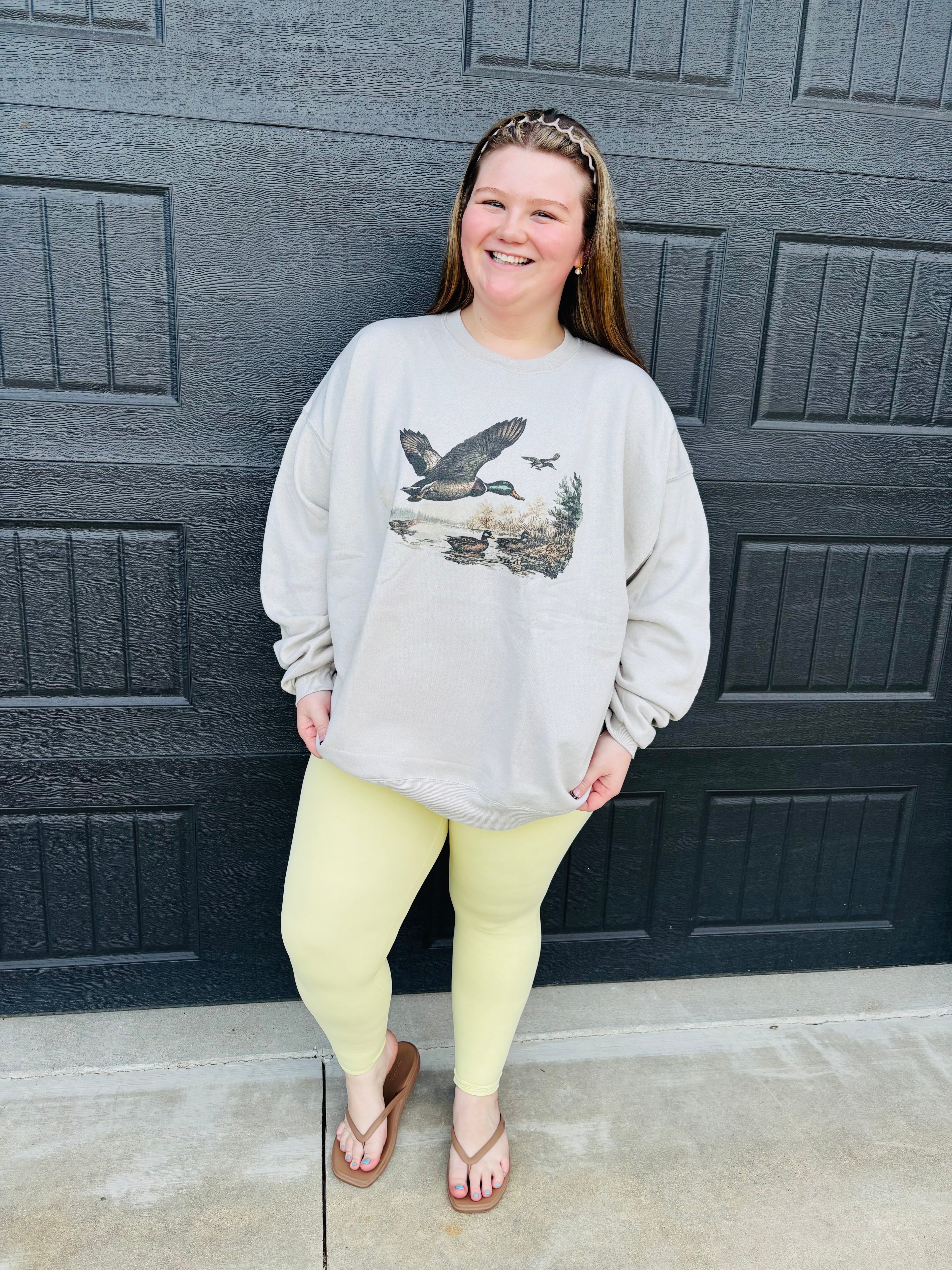 Flying Ducks Cream Sweatshirt