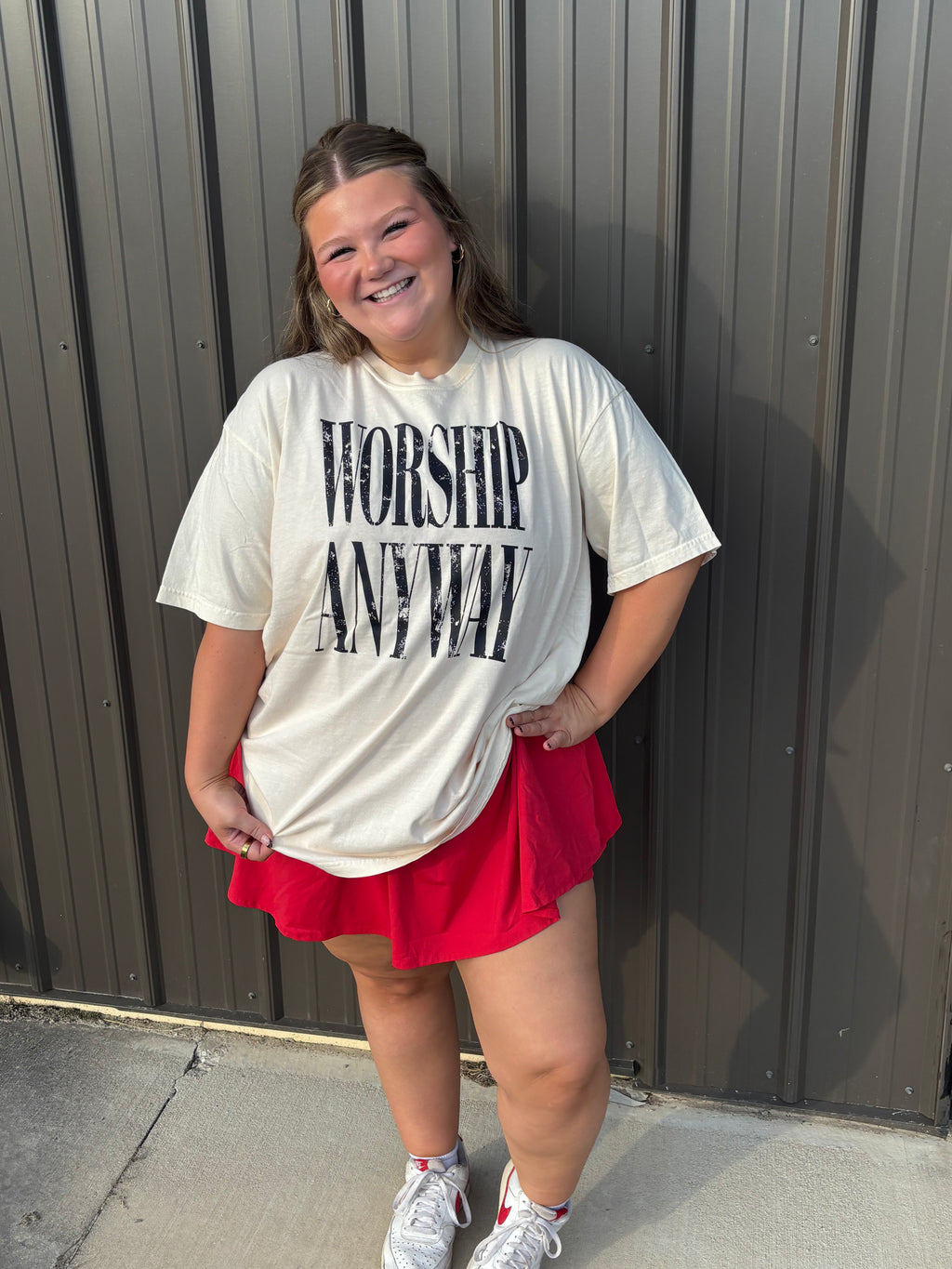 Worship Anyway tee