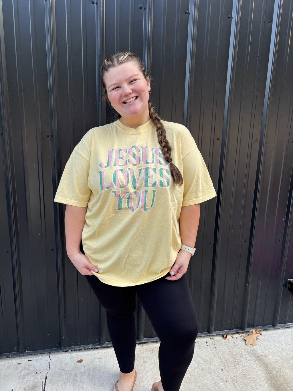 Jesus loves you tee