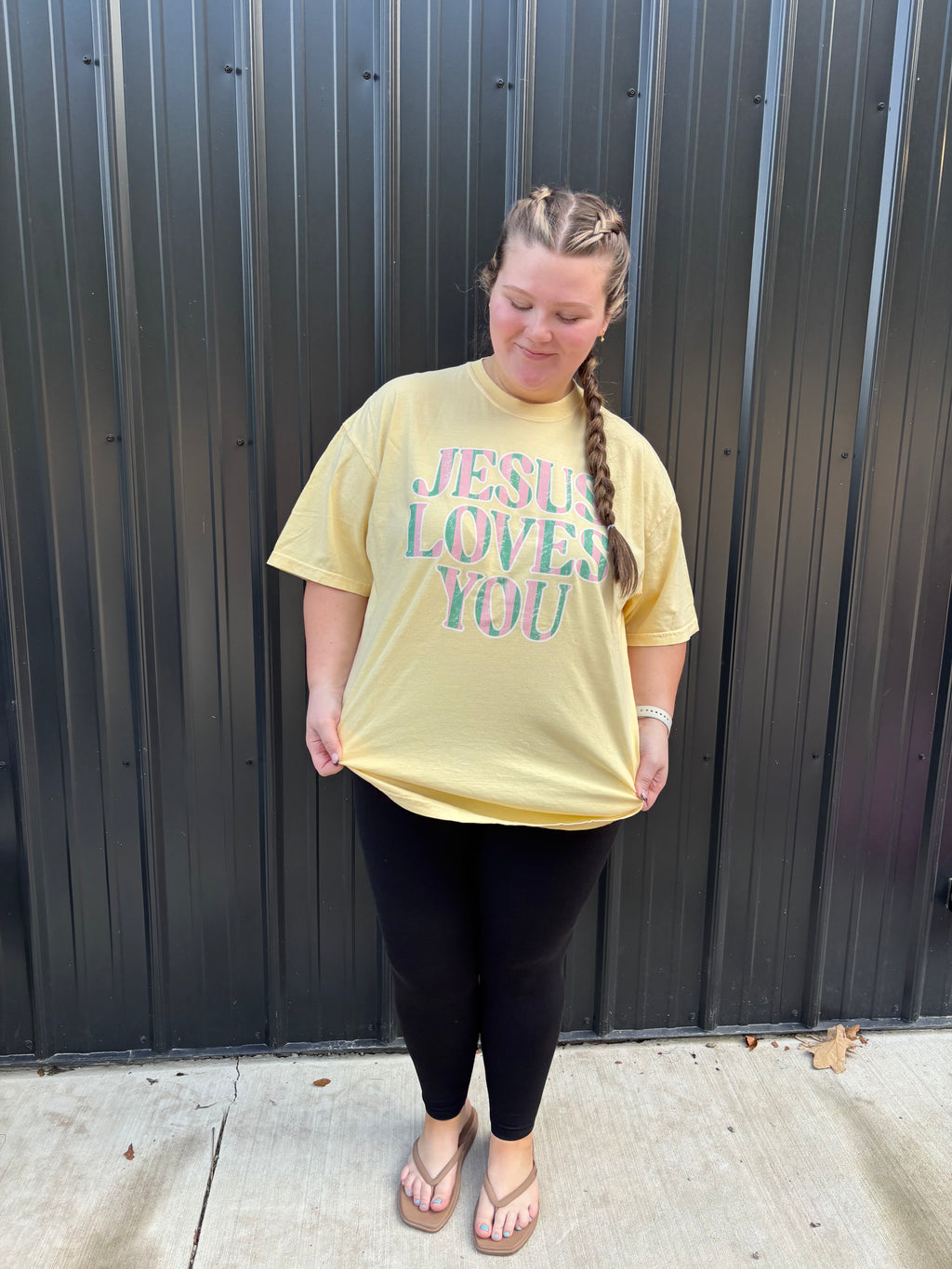 Jesus loves you tee