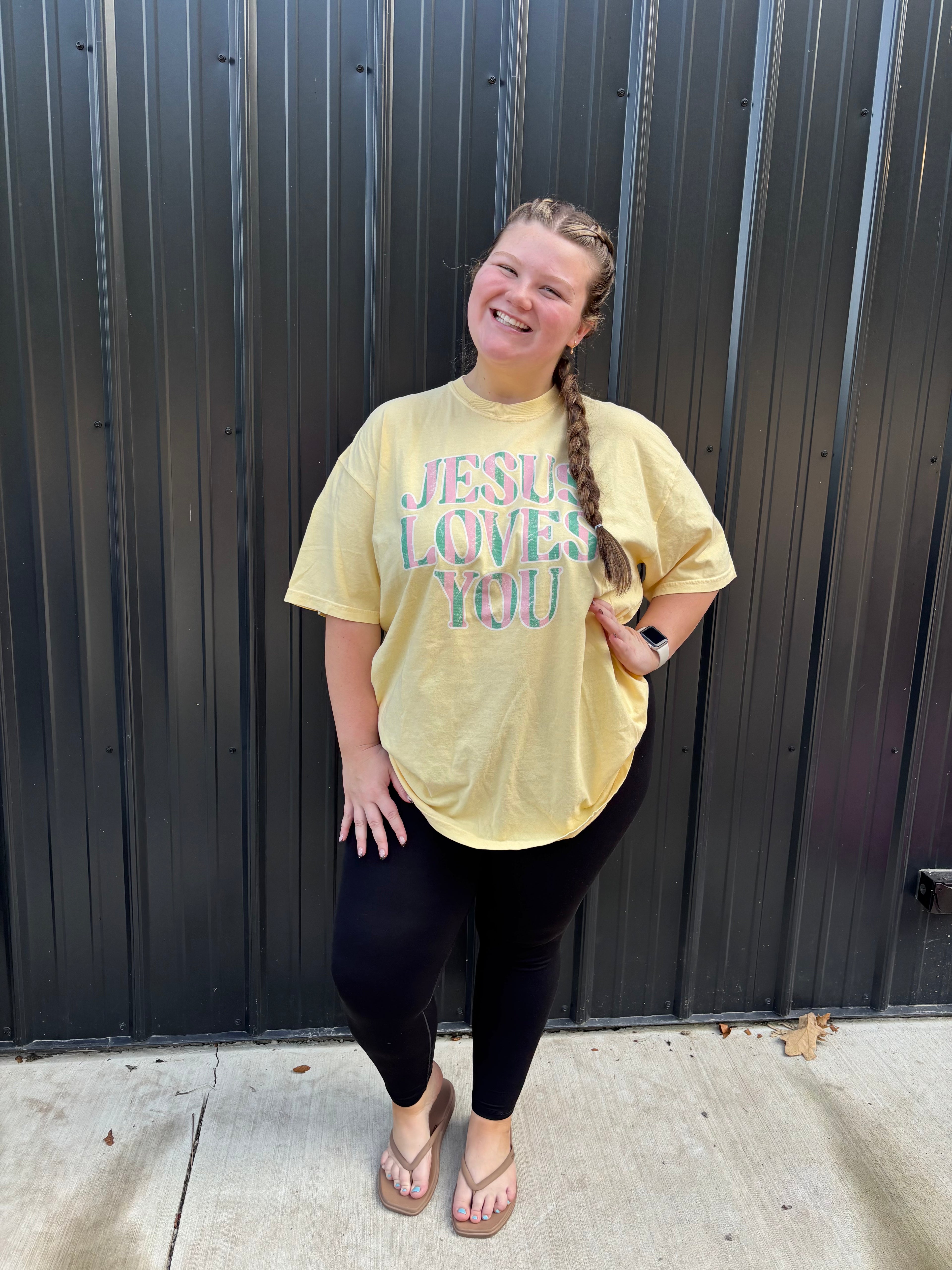 Jesus loves you tee
