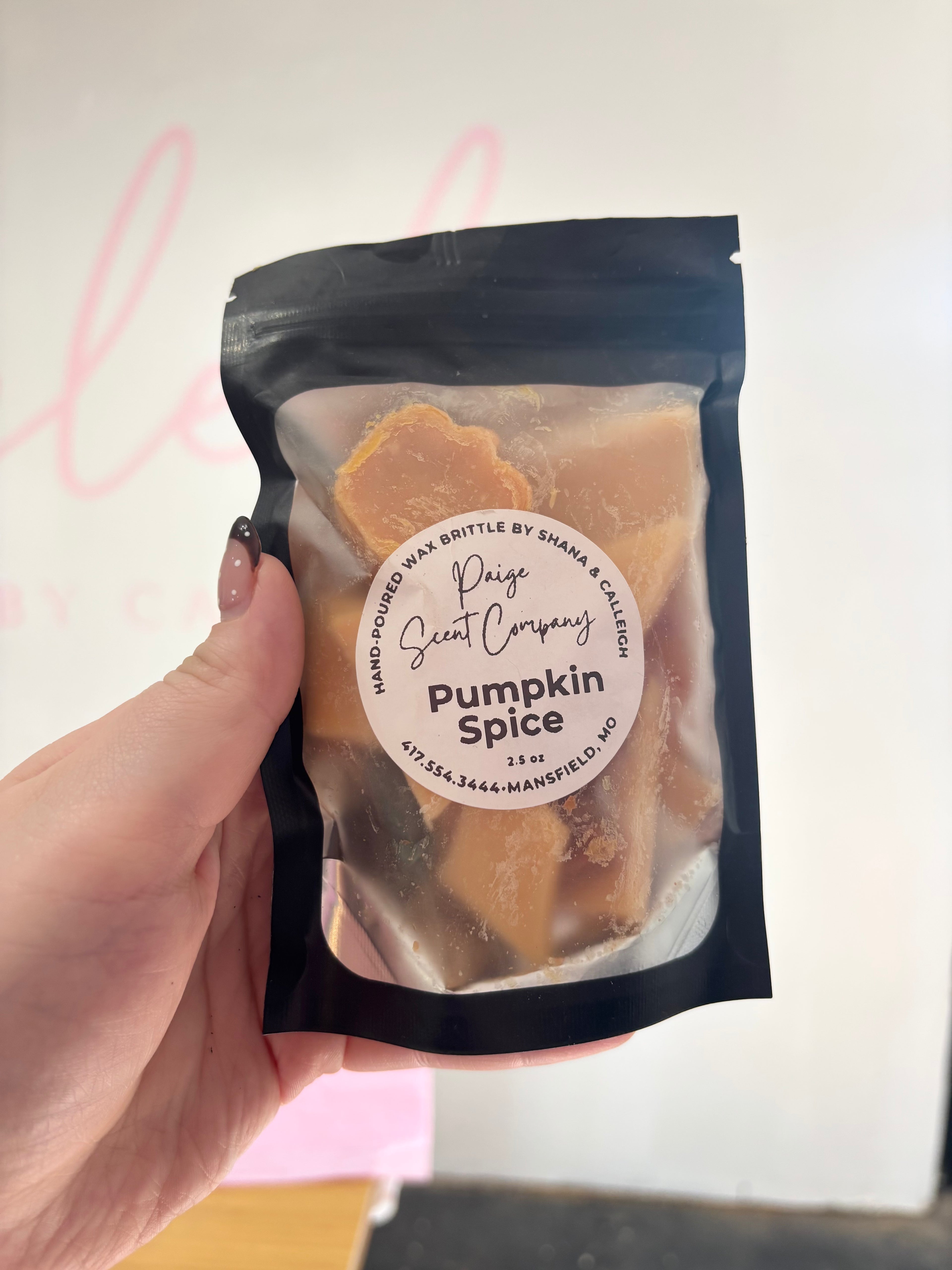 Pumpkin Spice Wax melt brittle