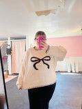 PLUS BIG BOW SWEATER