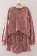 PLUS SIZE Western Print Lounge Set