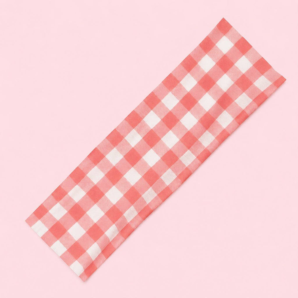 Red Gingham & Black Polka Dot Headband 2-pc Set